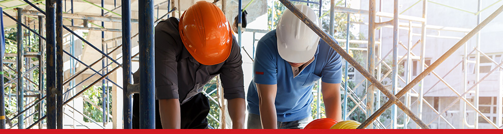 Workers Installing Duct Work